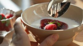 Konsumsi rutin yogurt dapat membantu mengurangi risiko infeksi usus yang disebabkan oleh bakteri berbahaya. (Pexels/陈 欣茹)