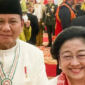 Ketua Umum PDI Perjuangan Megawati Soekarnoputri bersama Ketua Umum Partai Gerindra, Prabowo Subianto. (Instagram.com/@presidenmegawati)  