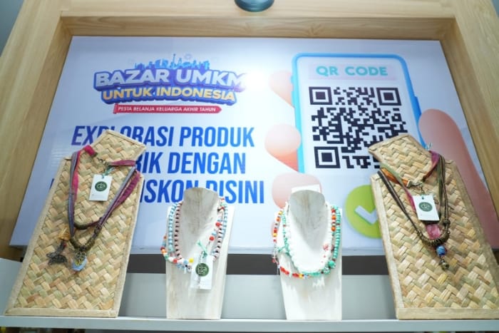 Salah satu dukungan BRI dalam mdukung pemberdayaan UMKM di seluruh Indonesia yakni dengan keikutsertaannya di “Bazar UMKM untuk Indonesia” di Ruang Rubanah dan Ground Floor, Sarinah yang berlangsung pada 30 November s.d 3 Desember 2023. (Dok. BRI) 