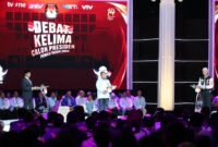 Acara debat kelima Pilpres 2024 yang digelar di Jakarta Convention Center (JCC), Jakarta. (Dok. TKN Prabowo - Gibran)
