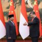 Menteri Pertahanan RI Prabowo Subianto Bersama Presiden Tiongkok (China) Xi Jinping. (Facebook.com/@Prabowo Subianto)  