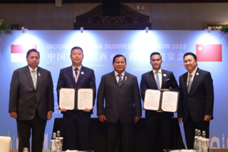 Presiden Prabowo Subianto dalam Resepsi Bisnis Indonesia-Tiongkok 2025 yang berlangsung di Jakarta, Sabtu (24/5/2025). (Dok. Tim Media Prabowo Subianto)